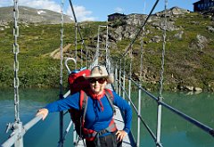 Auf der Brücke mit Blick zurück auf Alesjaure