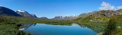 Spiegelglatter Fluss  Also bevor es richtig los ging, musste ich unbedingt ein oder zwei Panoramas von diesem umwerfenden Anblick machen.