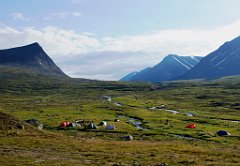 Camping neben der Hütte