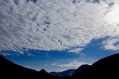 Kebnekaise  In irgendeinem Seitental muss der höchste Berg Schwedens der "Kebnekaise" zu sehen gewesen sein.