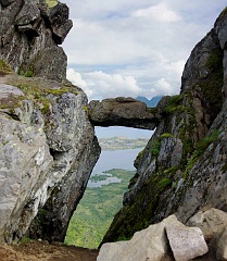 Wanderung auf den Fløya / Djevelporten